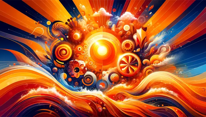 Symbolisiert orange: Energie, Kreativität und Enthusiasmus